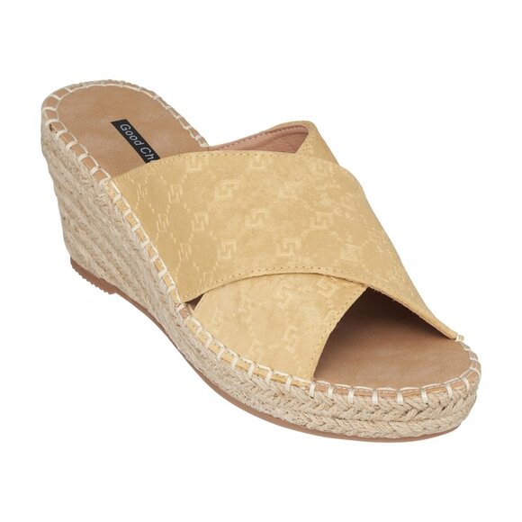 NWT GC SHOES Darline Yellow Espadrille Wedge Sandals - Yellow - Picture 7 of 7